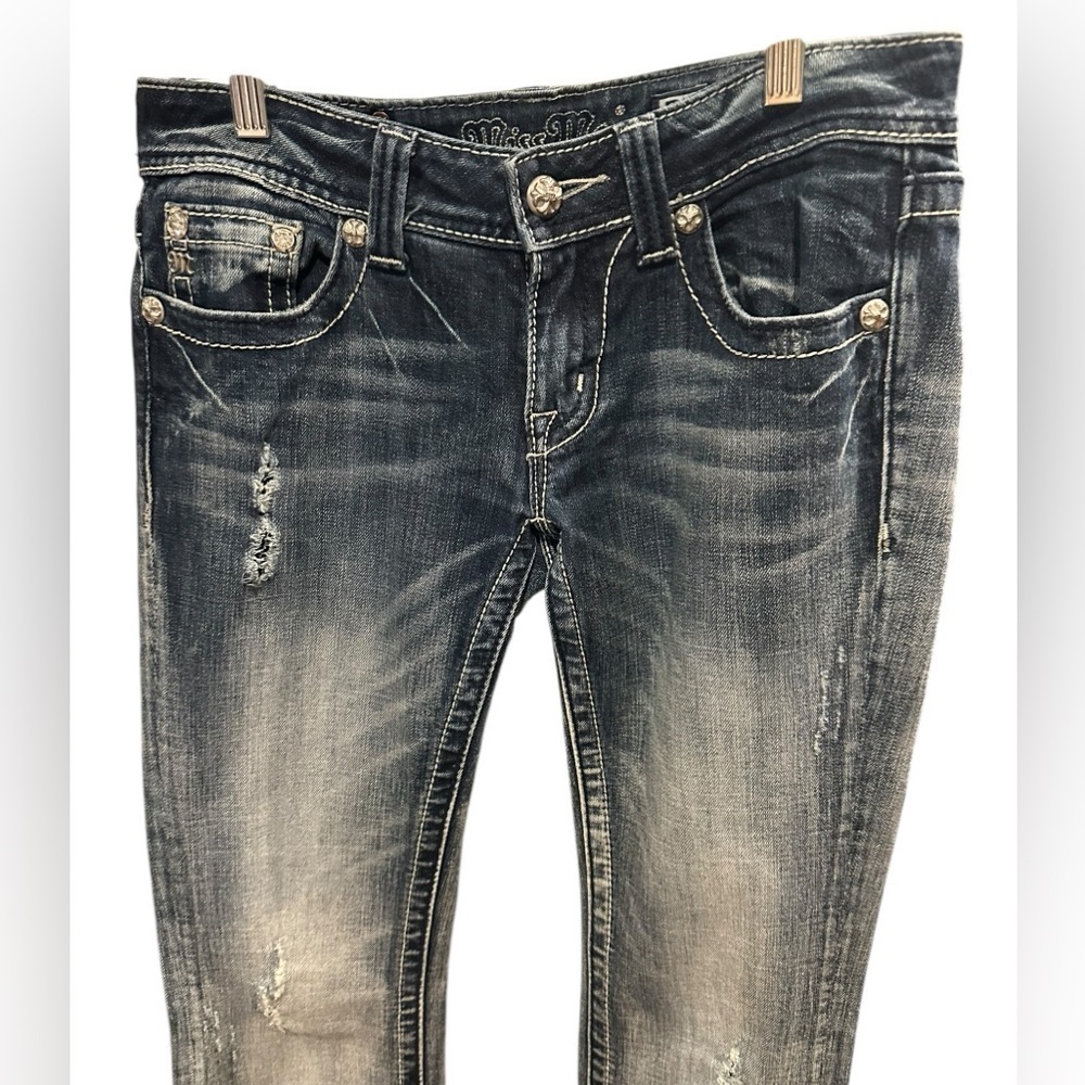 Miss Me rigged jeans size 27 - Picture 2 of 11